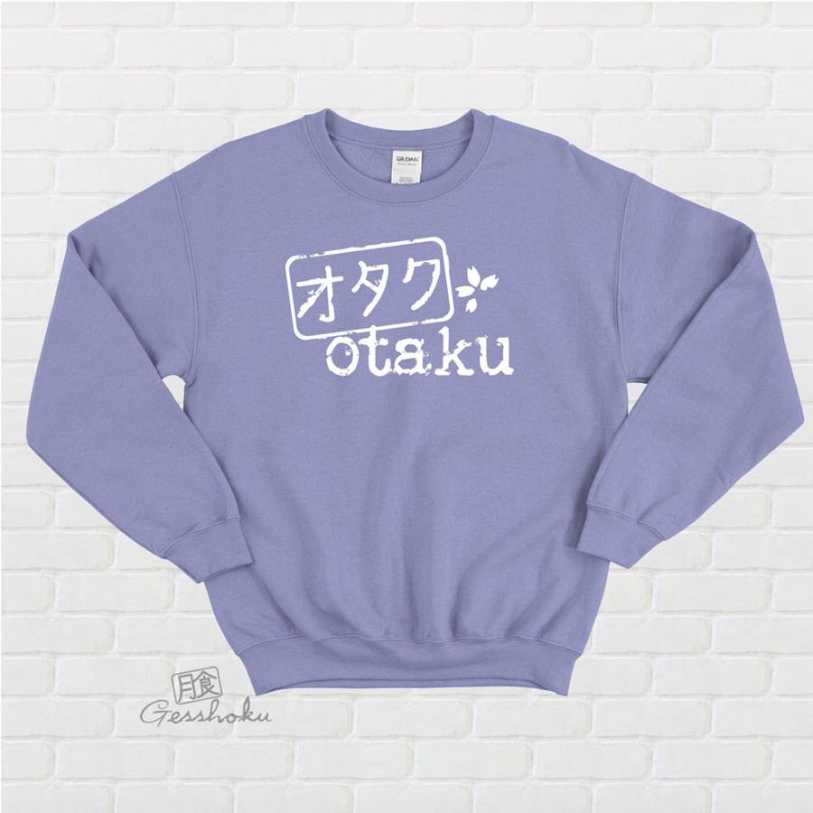 Otaku Stamp Crewneck Sweatshirt - Violet