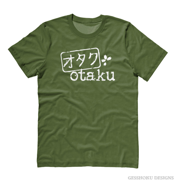 Otaku Stamp T-shirt - Olive Green