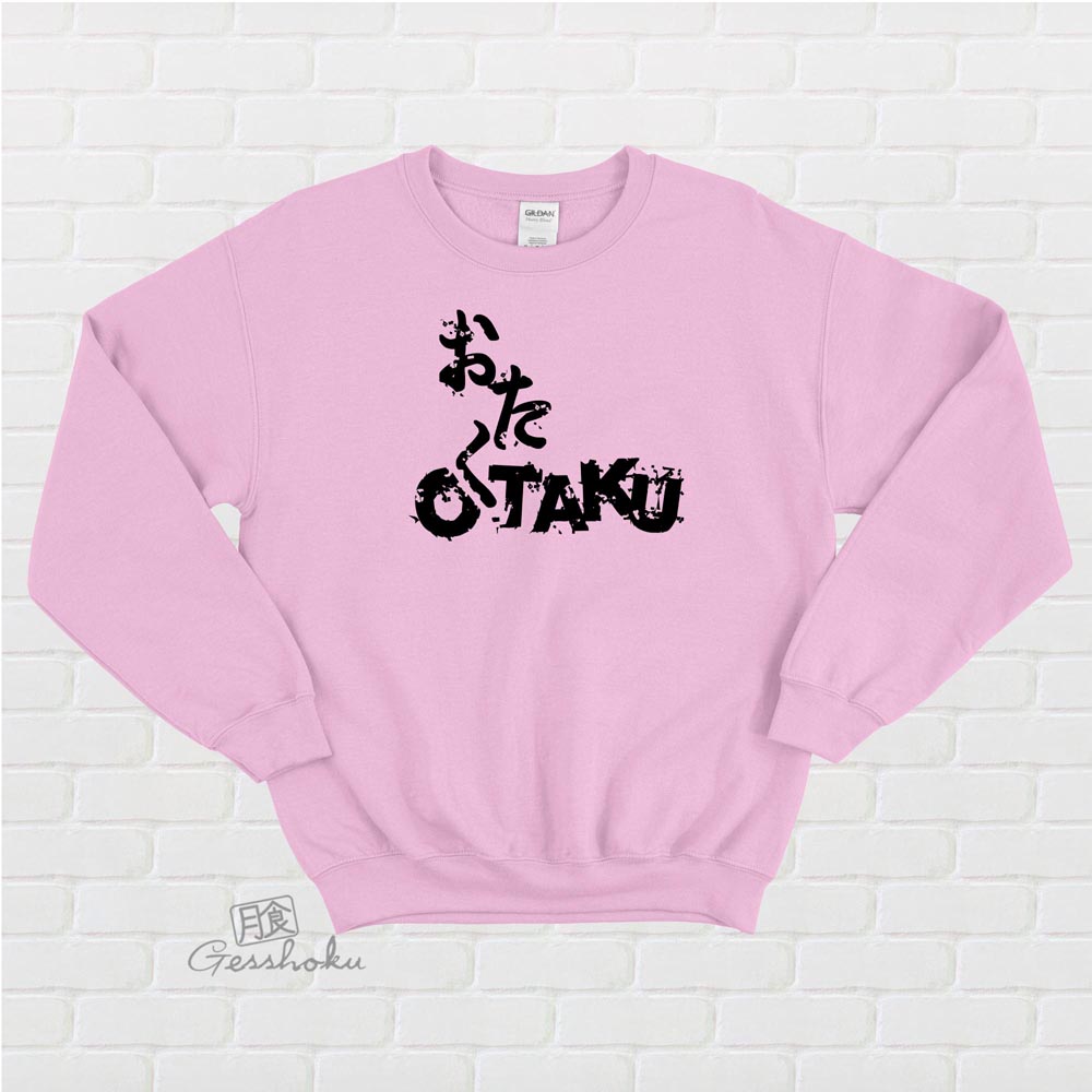 Otaku Crewneck Sweatshirt - Light Pink