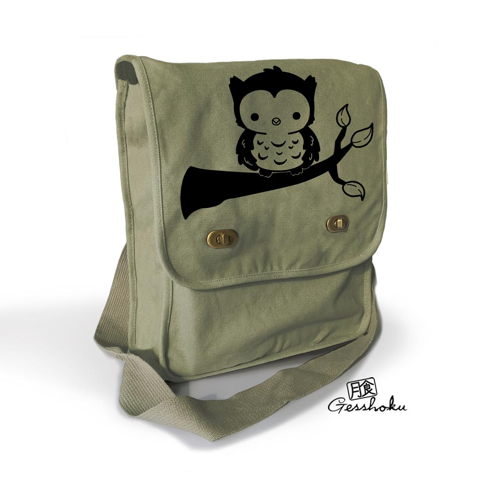 Fluffy Owl Field Bag - Khaki Green