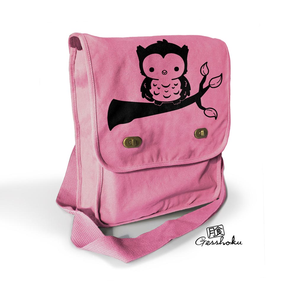 Fluffy Owl Field Bag - Pink