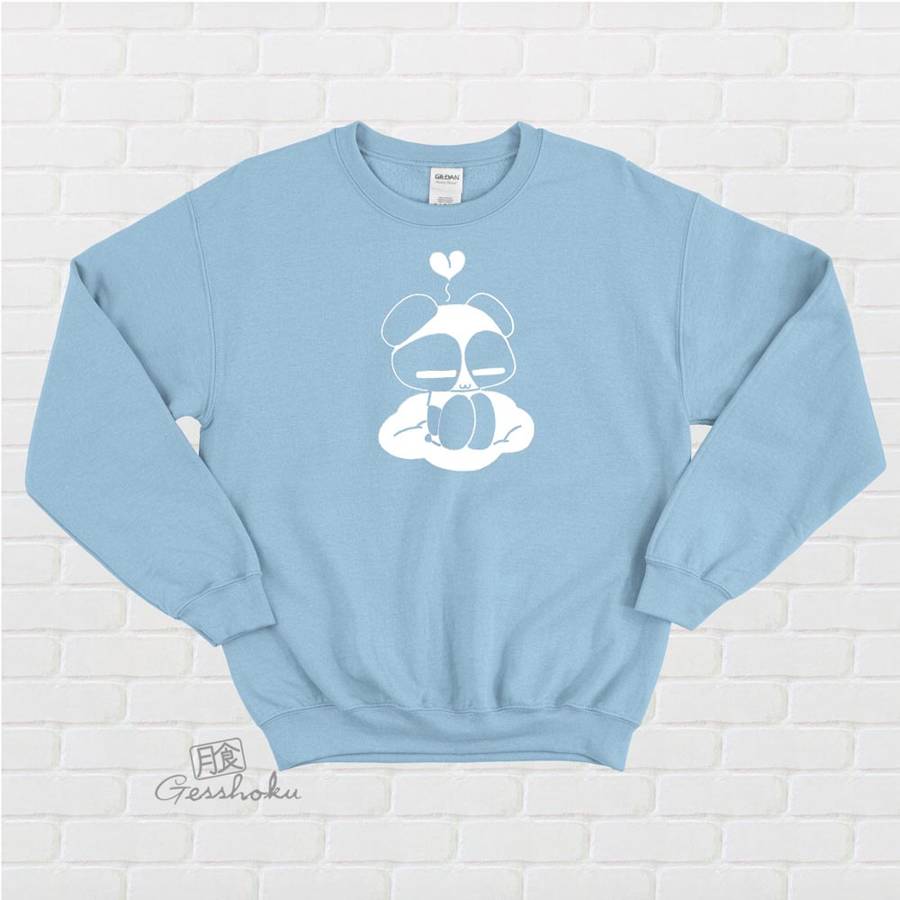 Chibi Panda Crewneck Sweatshirt - Light Blue