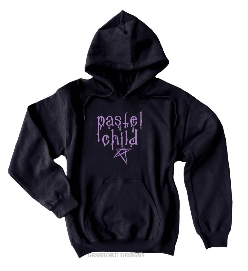 Pastel Child Pullover Hoodie - Black