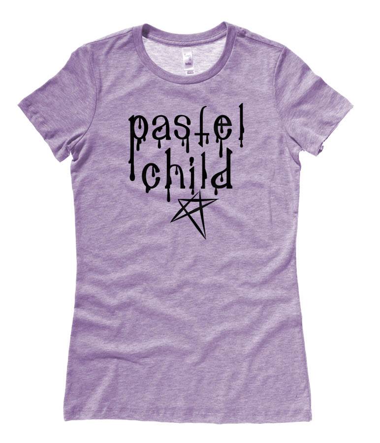 Pastel Child Ladies T-shirt - Heather Purple