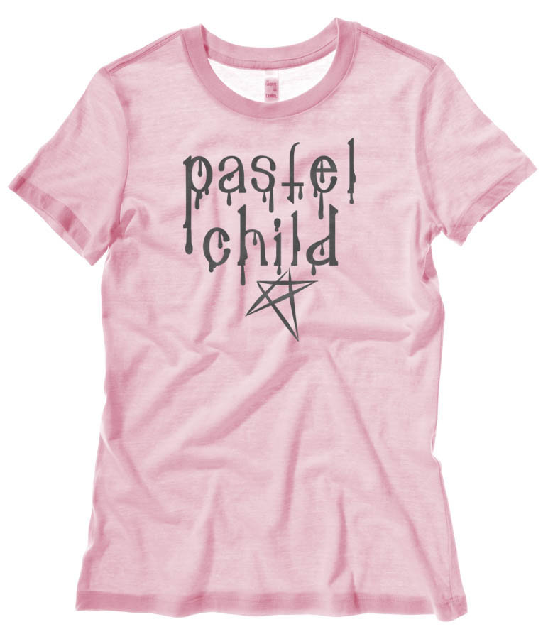 Pastel Child Ladies T-shirt - Light Pink