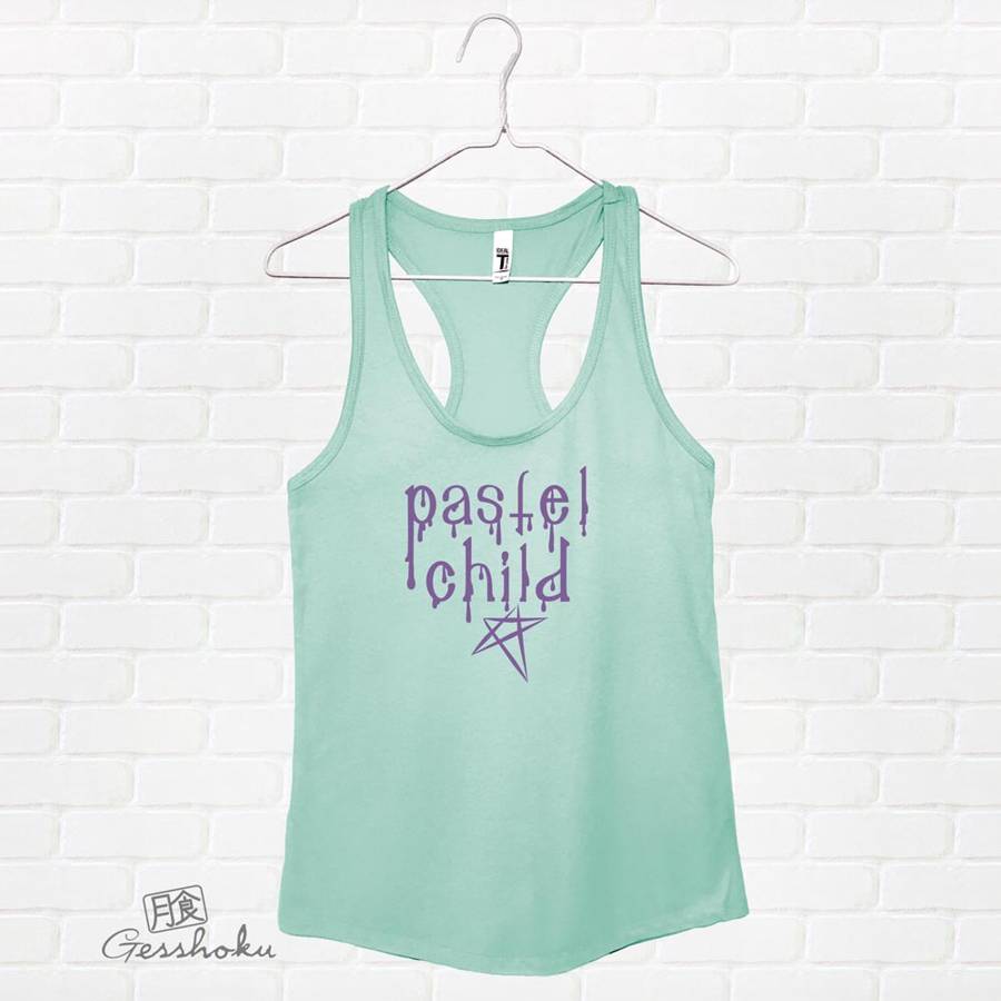 Pastel Child Flowy Tank Top - Mint