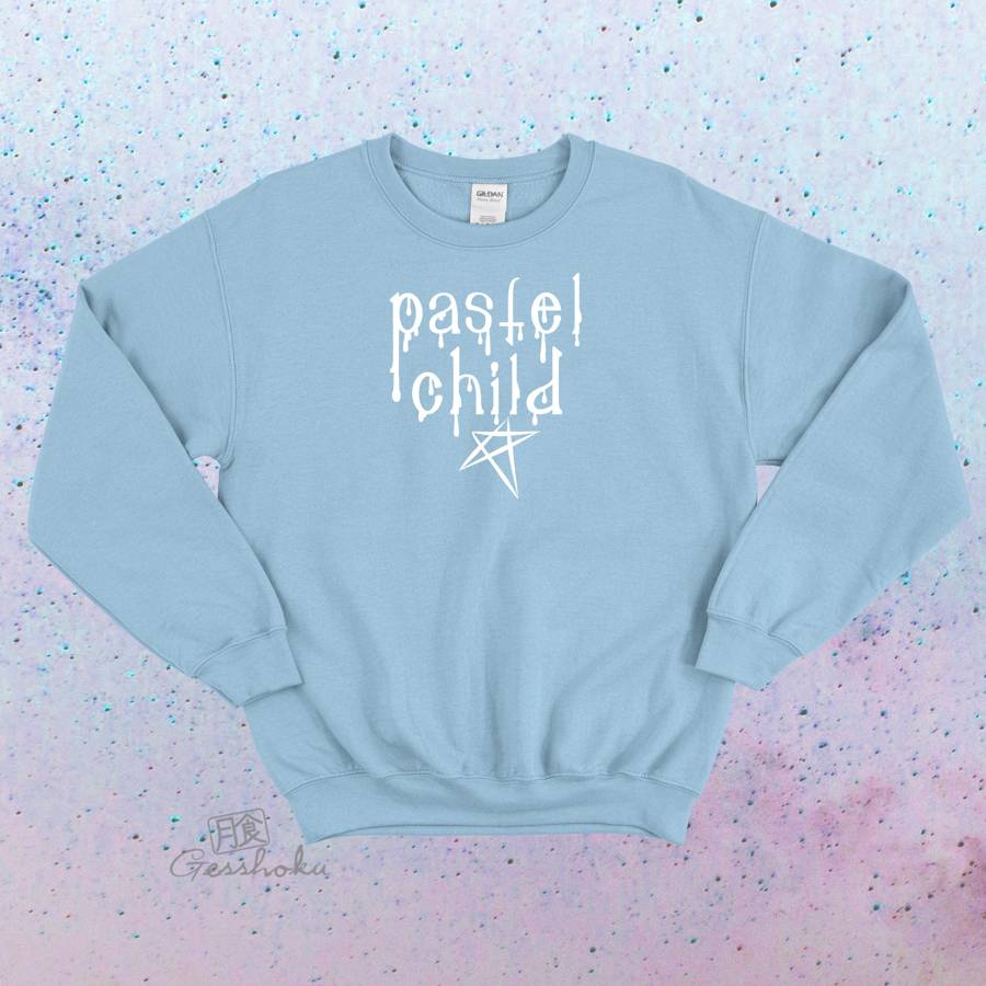 Pastel Child Crewneck Sweatshirt - Light Blue