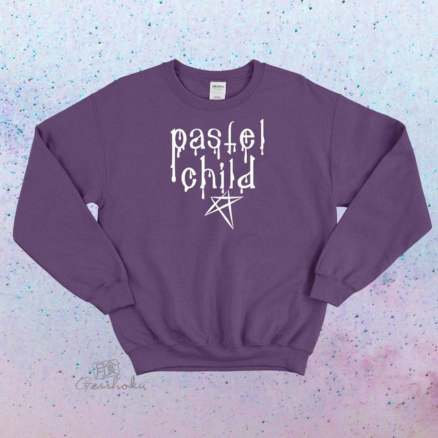 Pastel Child Crewneck Sweatshirt - Purple