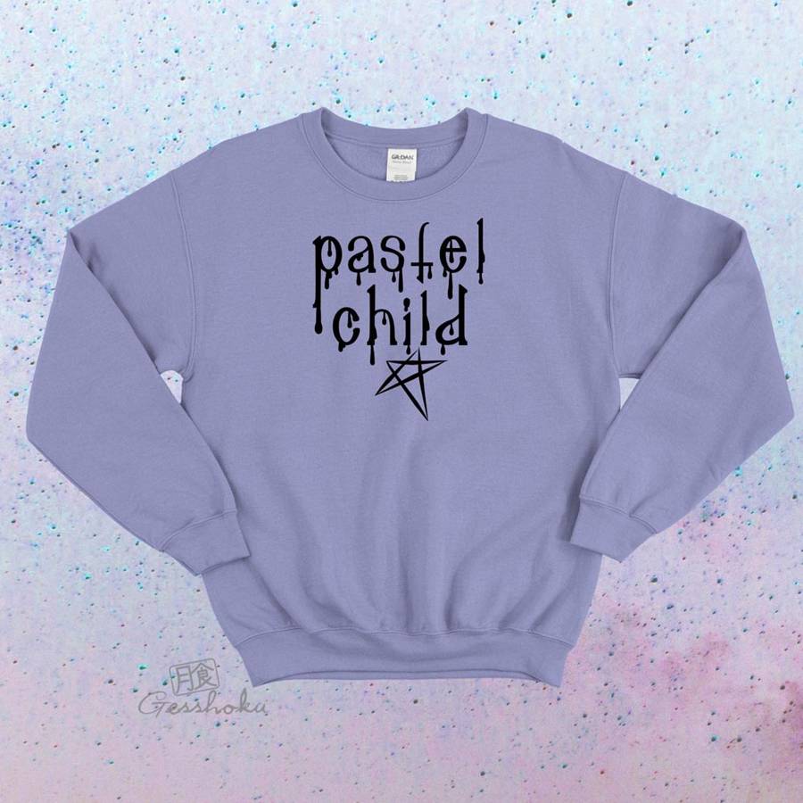 Pastel Child Crewneck Sweatshirt - Violet