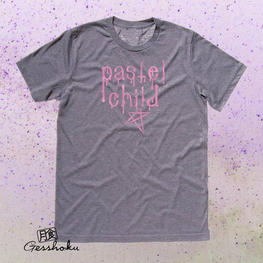 Pastel Child Goth T-shirt - Charcoal Grey