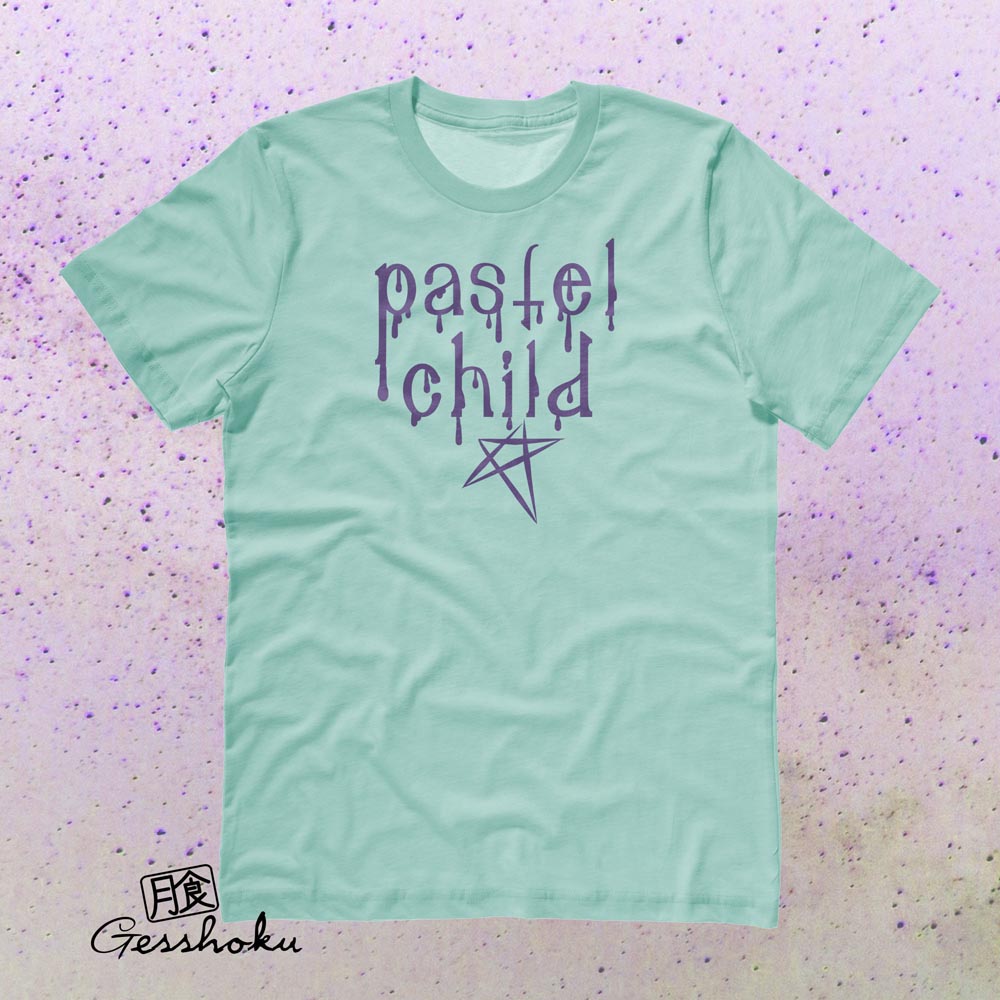 Pastel Child Goth T-shirt - Mint