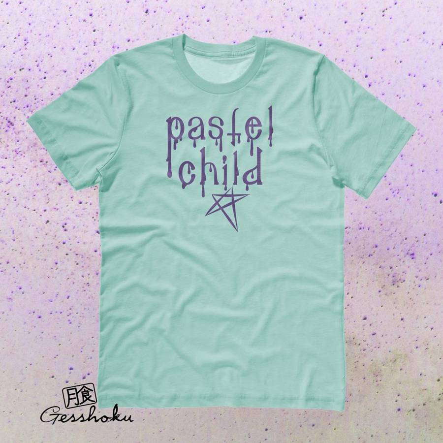 Pastel Child Goth T-shirt - Mint