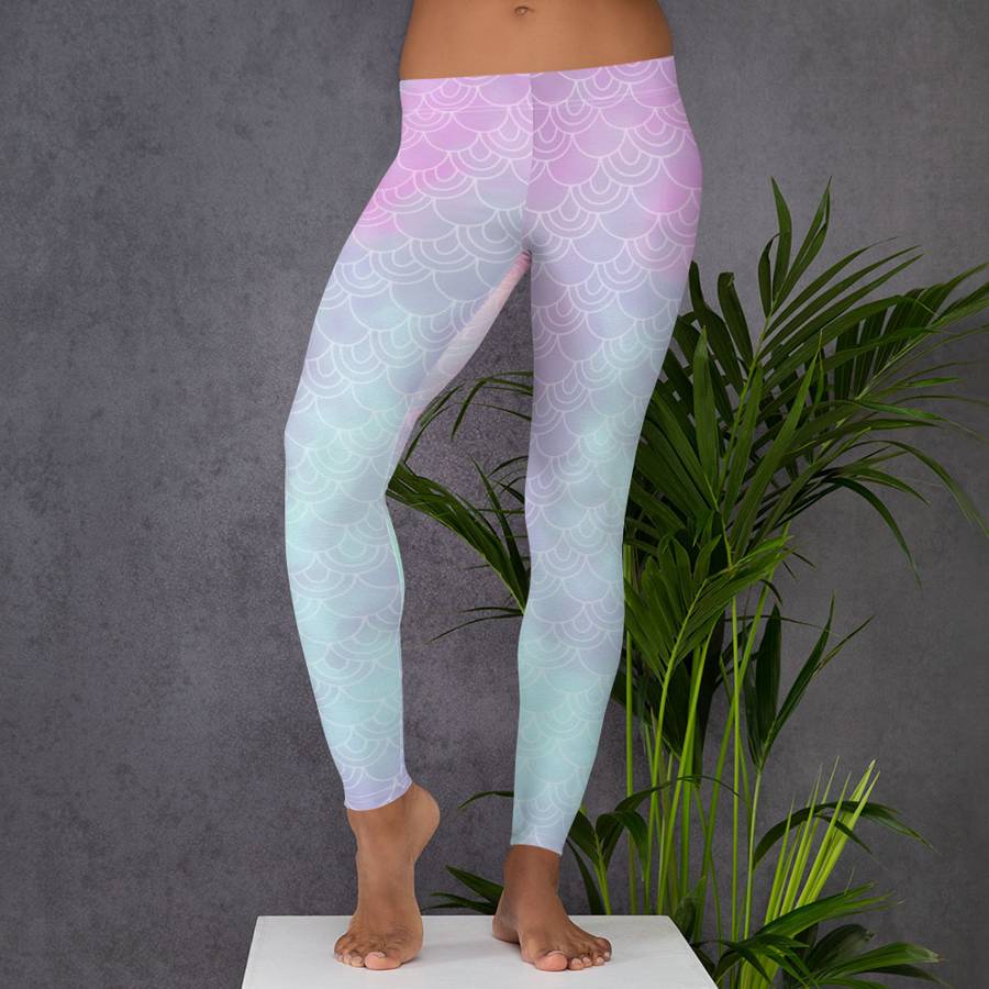 Pastel Mermaid Leggings or Tights -