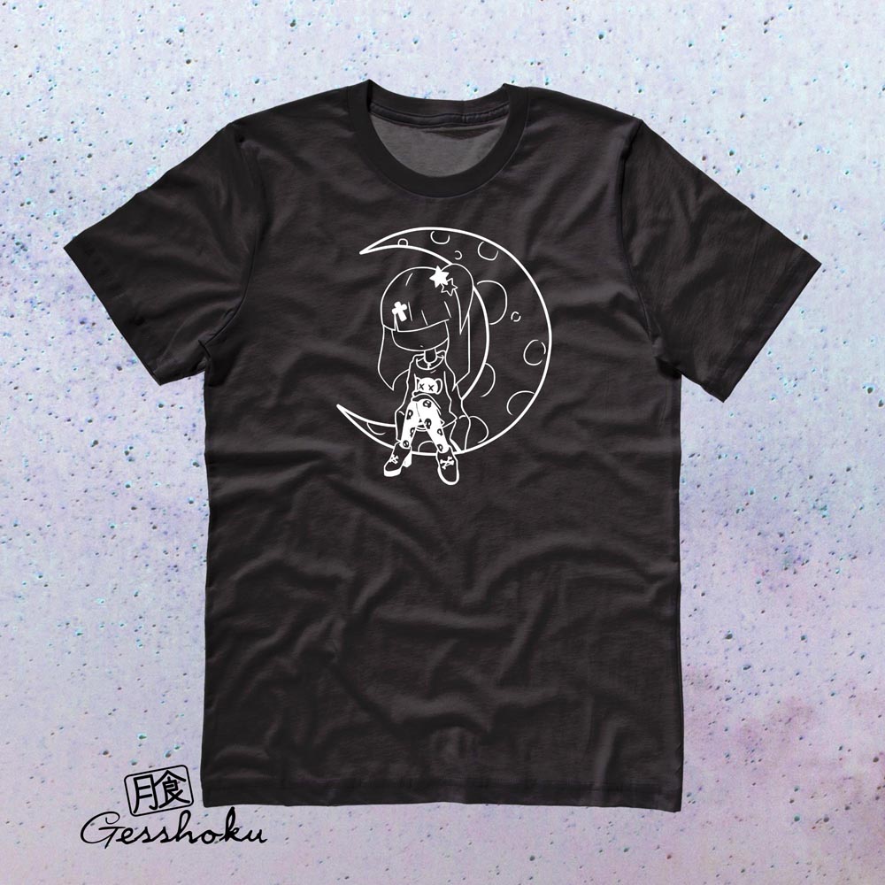Pastel Moon T-shirt - Black