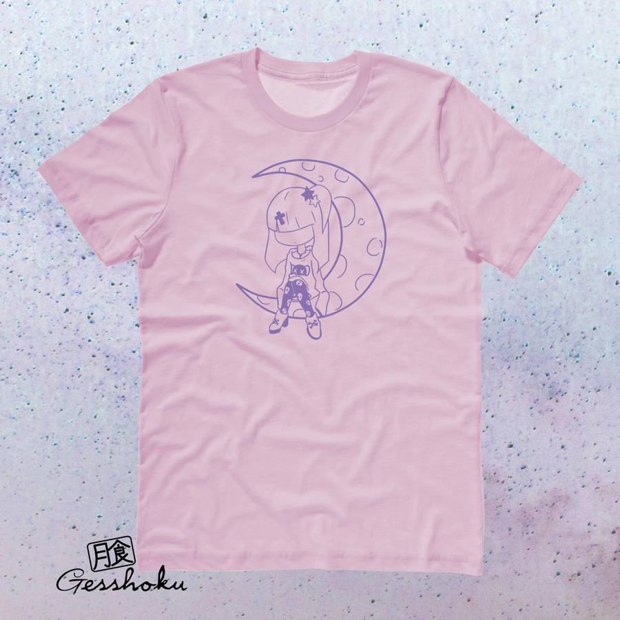 Pastel Moon T-shirt - Light Pink