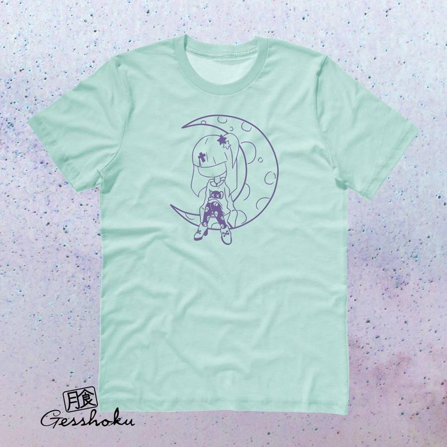 Pastel Moon T-shirt - Mint