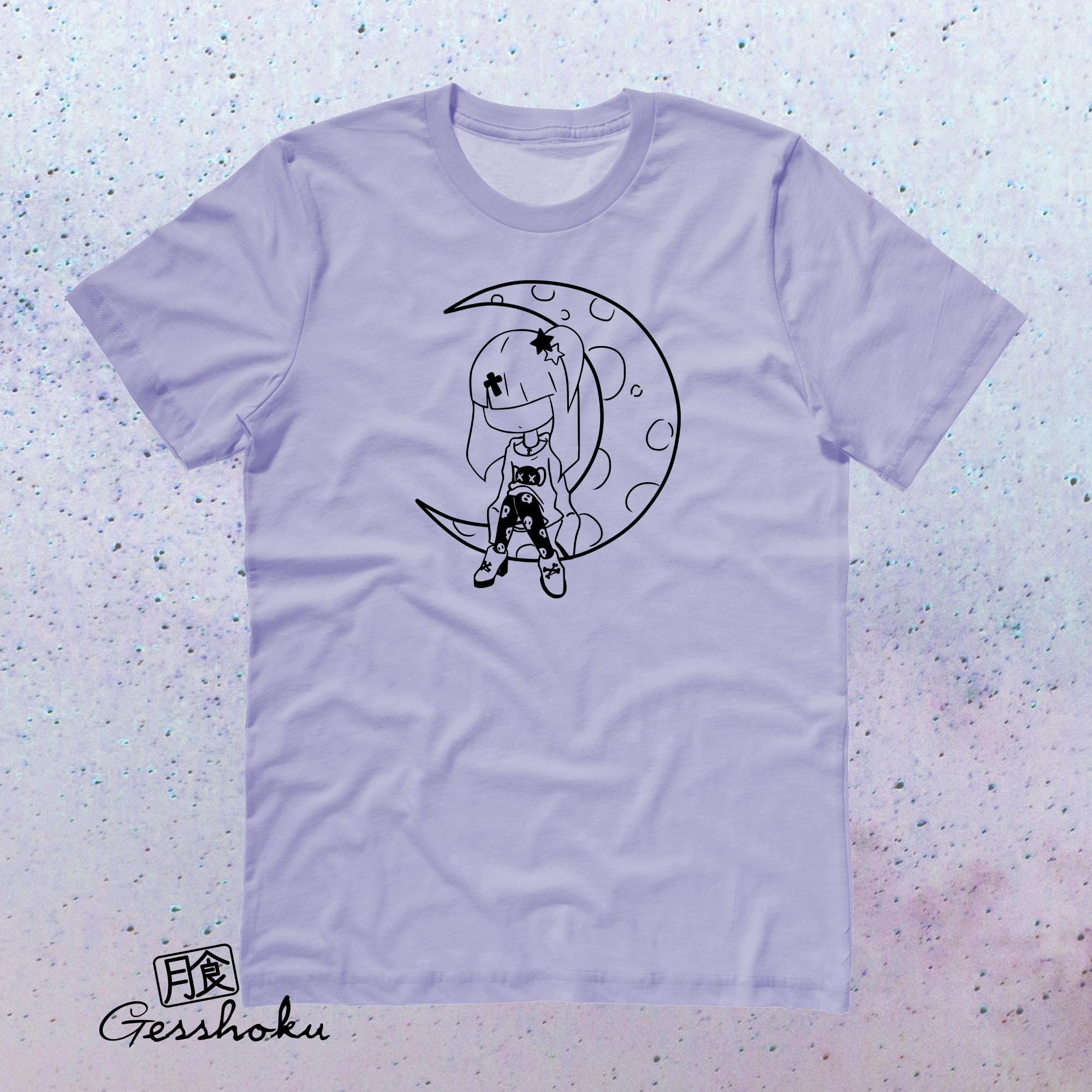 Pastel Moon T-shirt - Violet