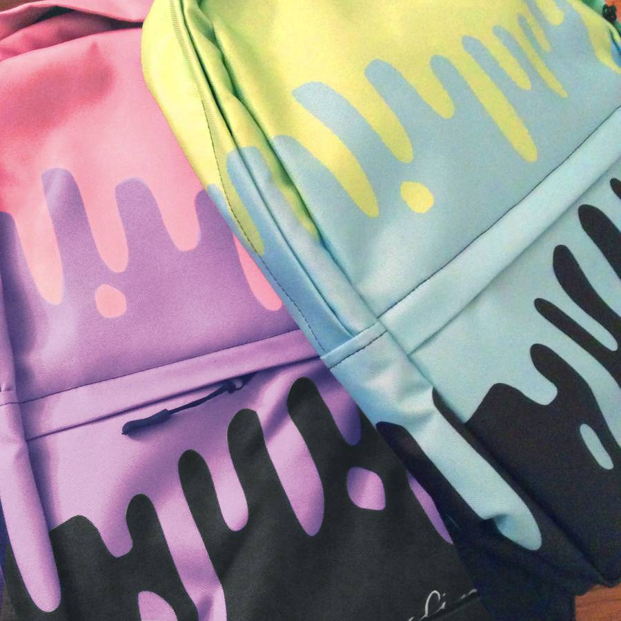 Pastel Slime Drips Classic Backpack -