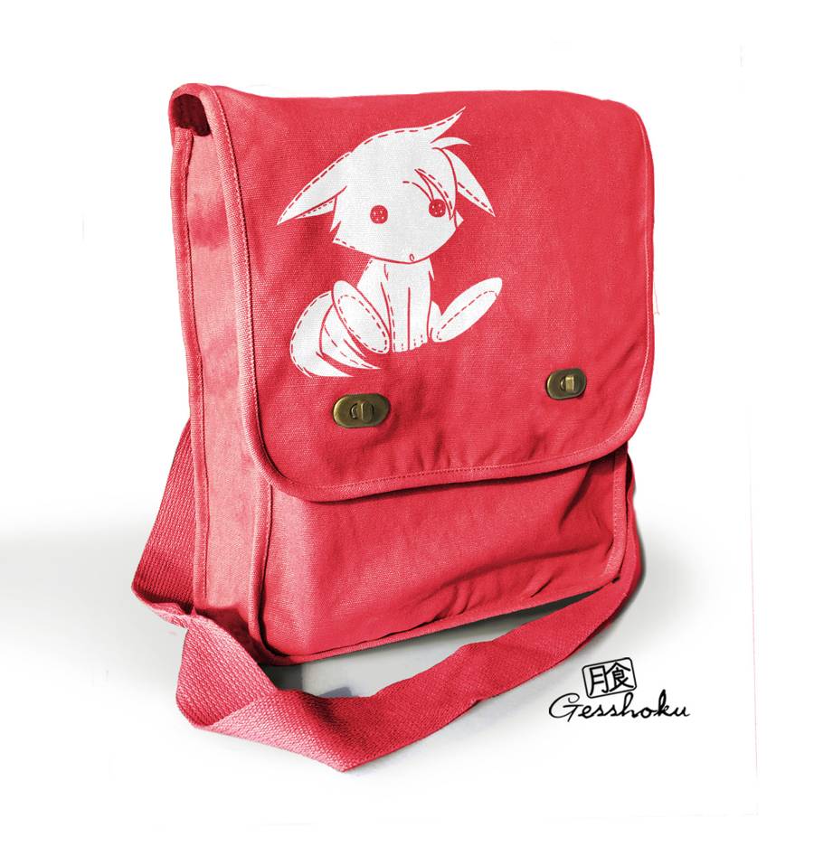 Plush Kitsune Field Bag - Red