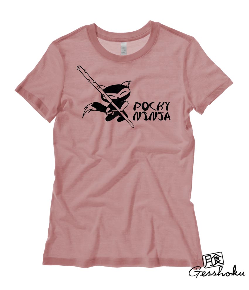 Pocky Ninja Ladies T-shirt - Mauve