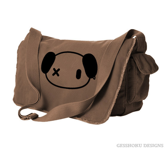 Punk Panda Messenger Bag - Brown