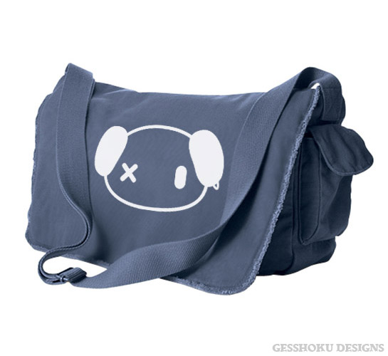 Punk Panda Messenger Bag - Denim Blue