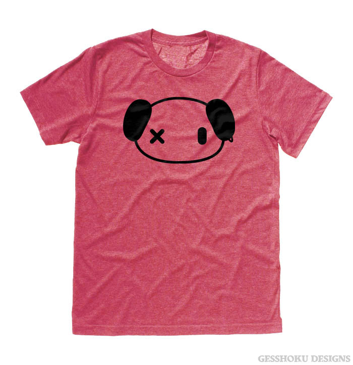 Punk Panda T-shirt - Heather Red