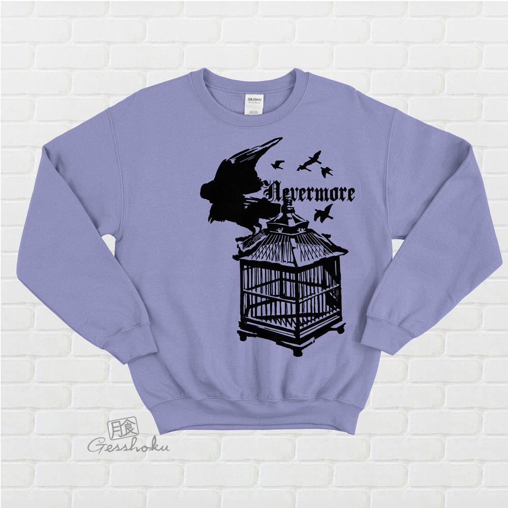 Nevermore: Raven's Cage Crewneck Sweatshirt - Violet