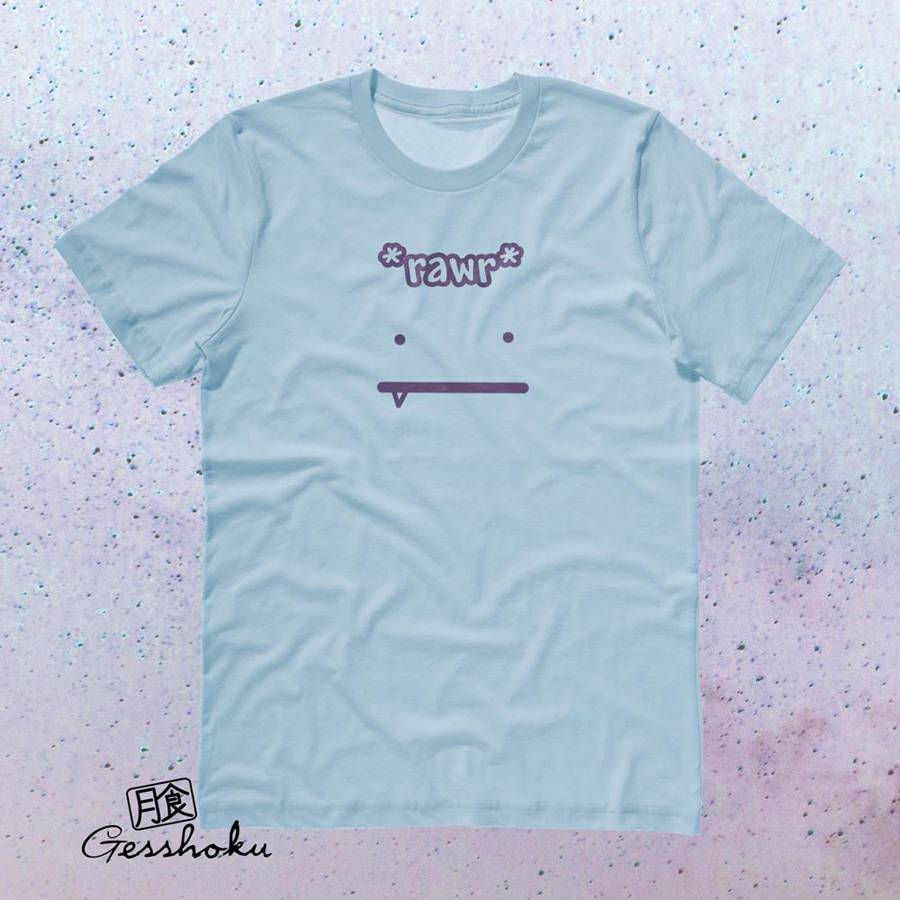 RAWR Face T-shirt - Light Blue