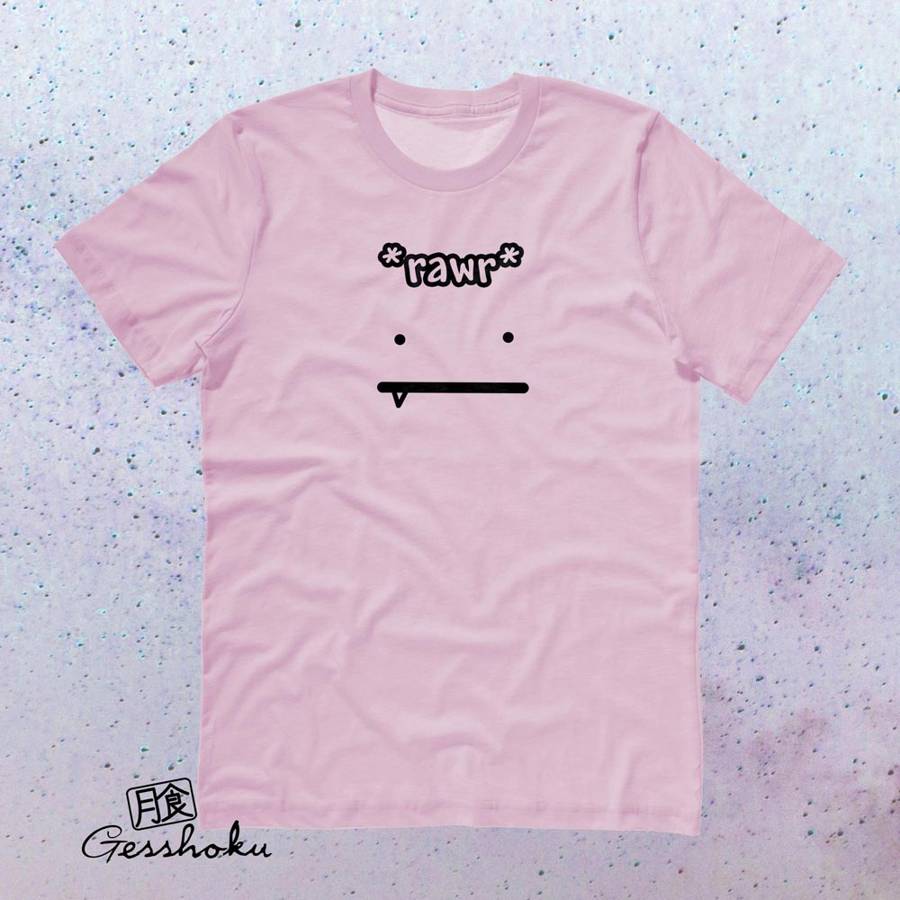 RAWR Face T-shirt - Light Pink