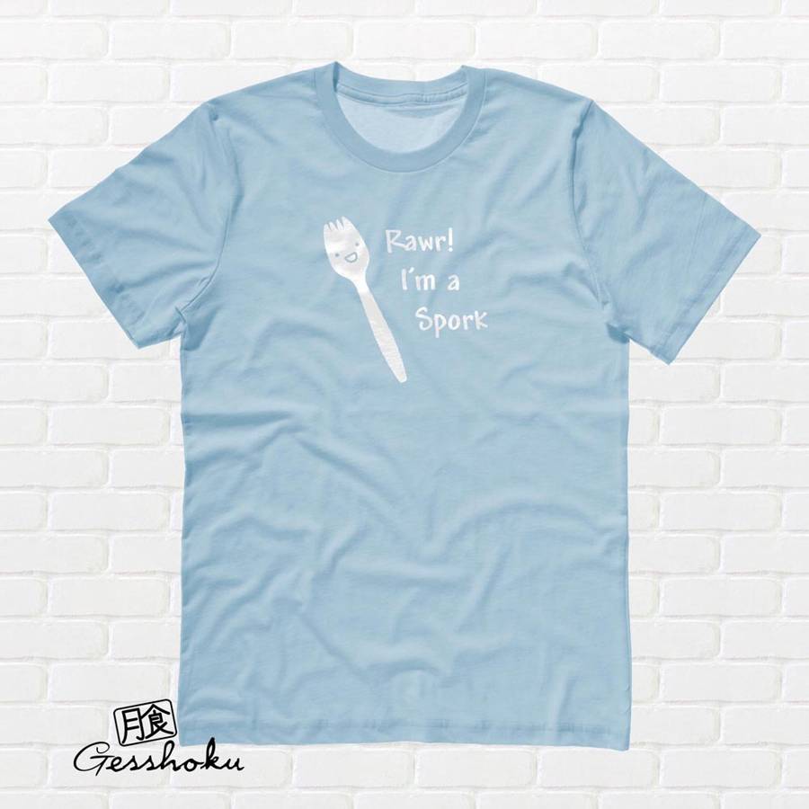 RAWR! I'm a Spork T-shirt - Light Blue