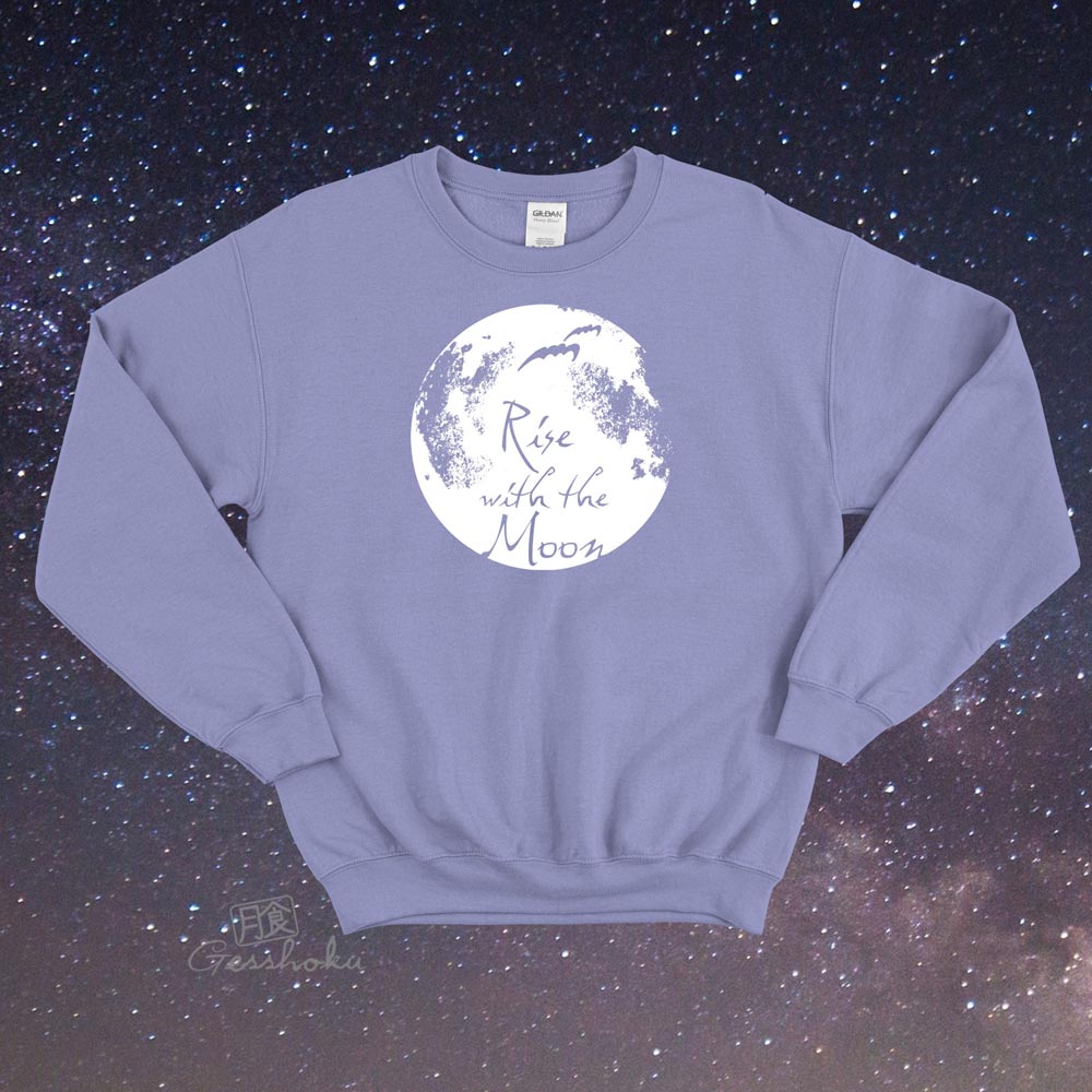 Rise with the Moon Crewneck Sweatshirt - Violet