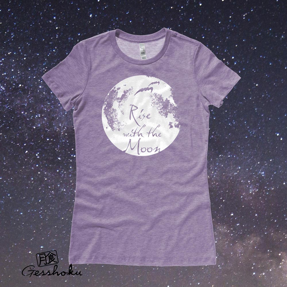 Rise with the Moon Ladies T-shirt - Heather Purple