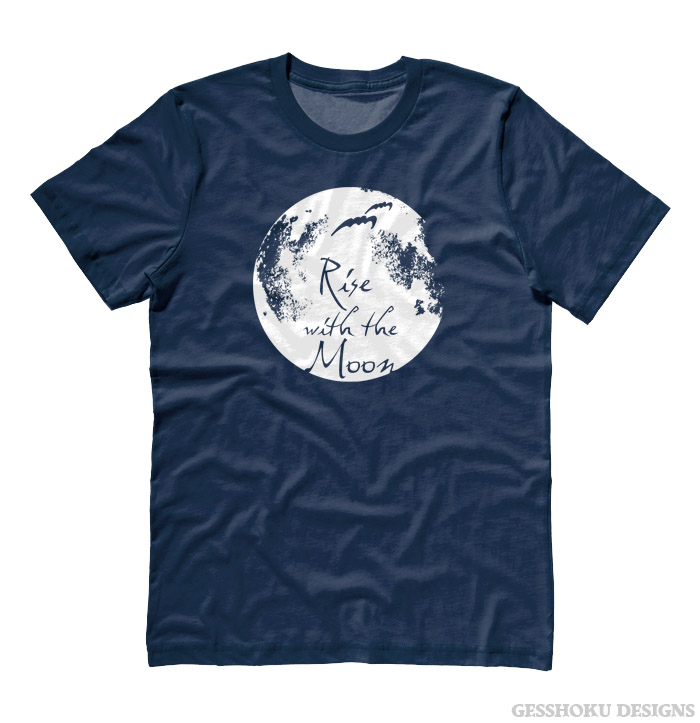 Rise with the Moon T-shirt - Heather Navy