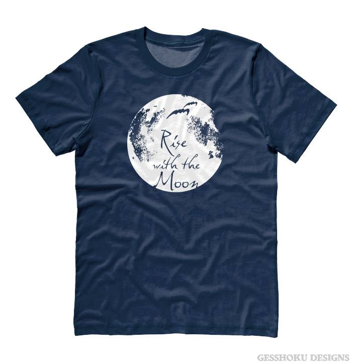 Rise with the Moon T-shirt - Heather Navy