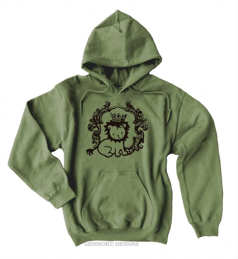 Royal Lion Prince Pullover Hoodie - Olive Green