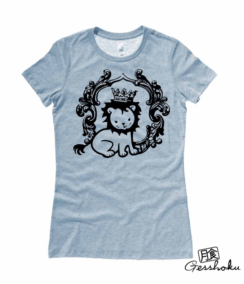 Royal Lion Prince Ladies T-shirt - Heather Blue