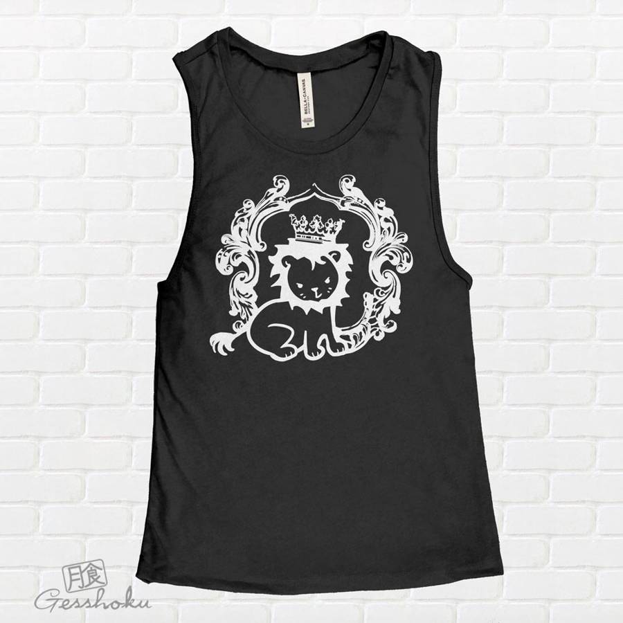 Royal Lion Prince Sleeveless Tank Top - Black