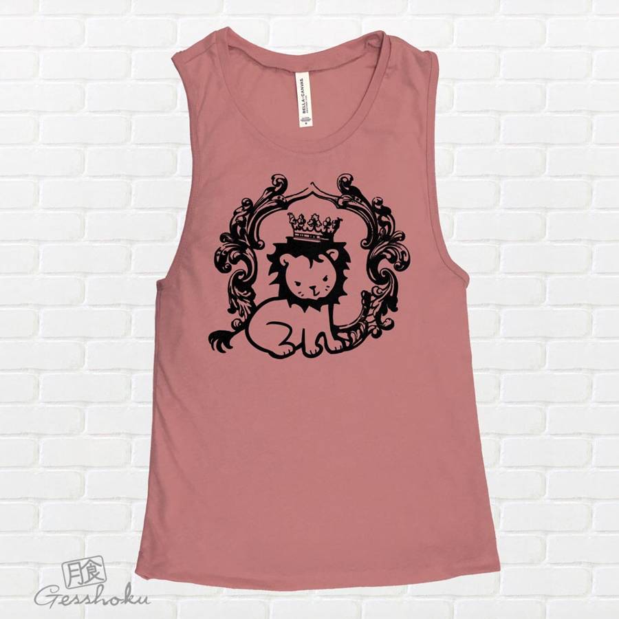 Royal Lion Prince Sleeveless Tank Top - Rose Wine