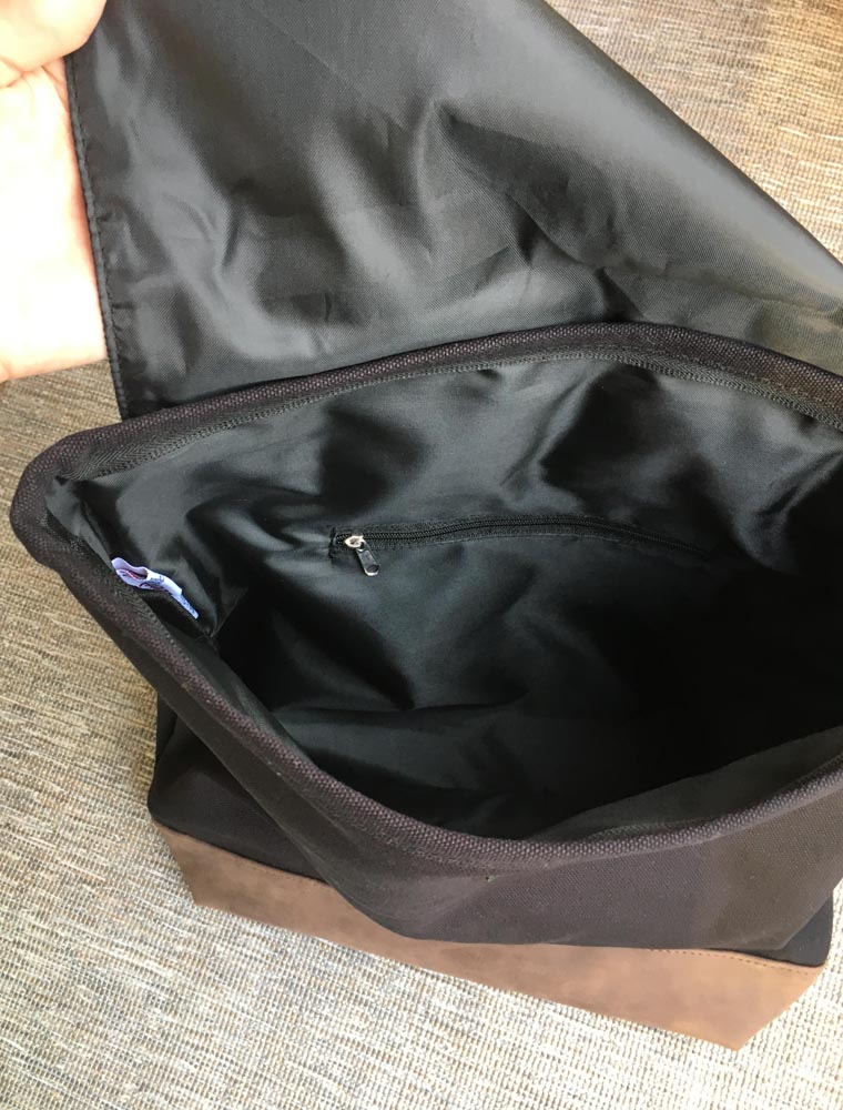 Inside bag