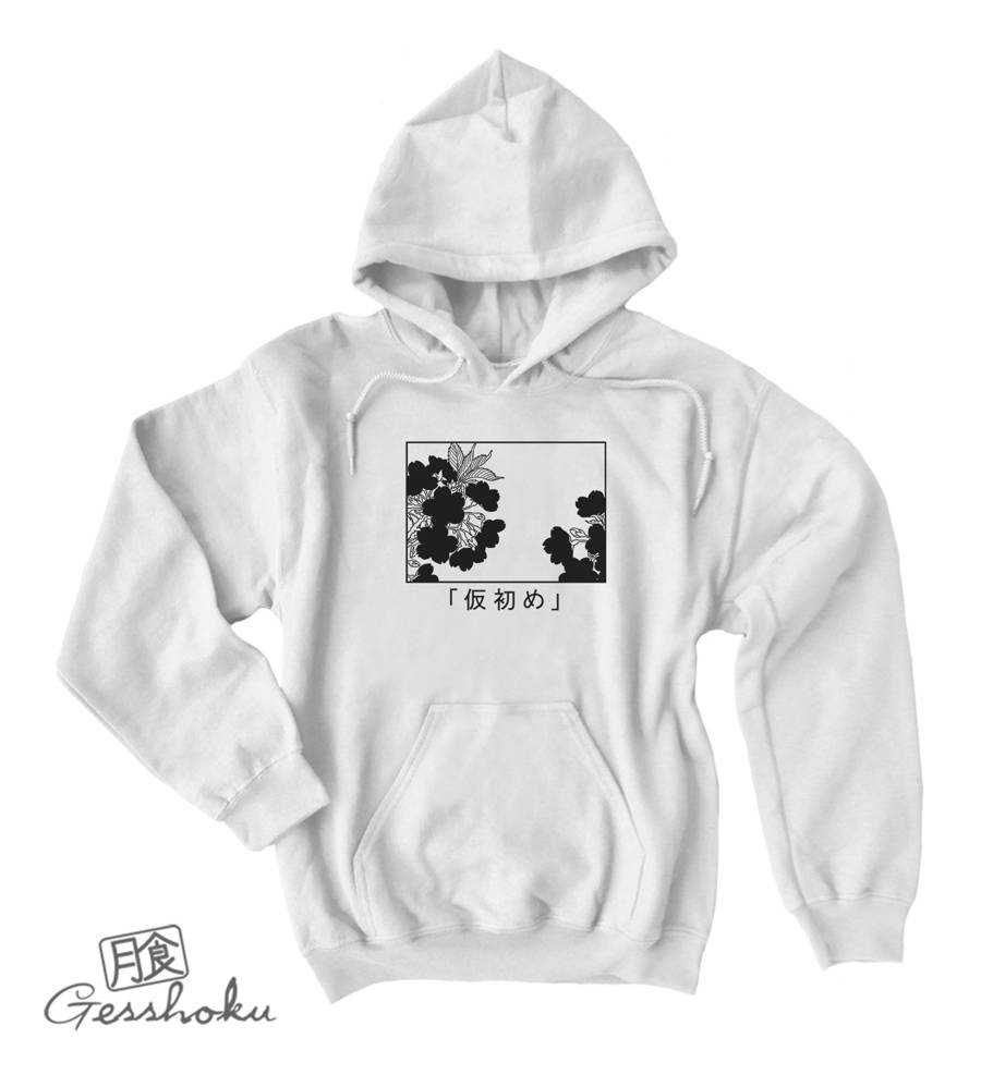 Sakura Aesthetic Pullover Hoodie - White