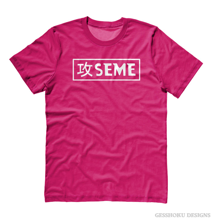 Seme Badge T-shirt - Hot Pink