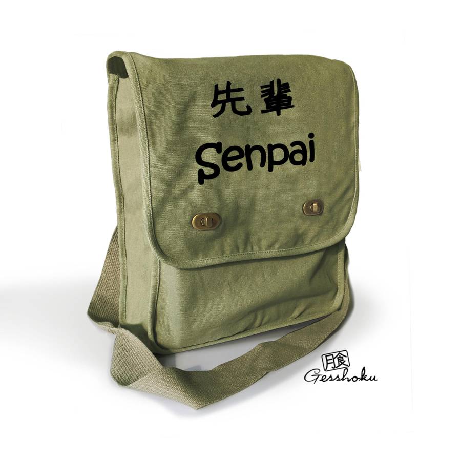 Senpai Kanji Field Bag - Khaki Green