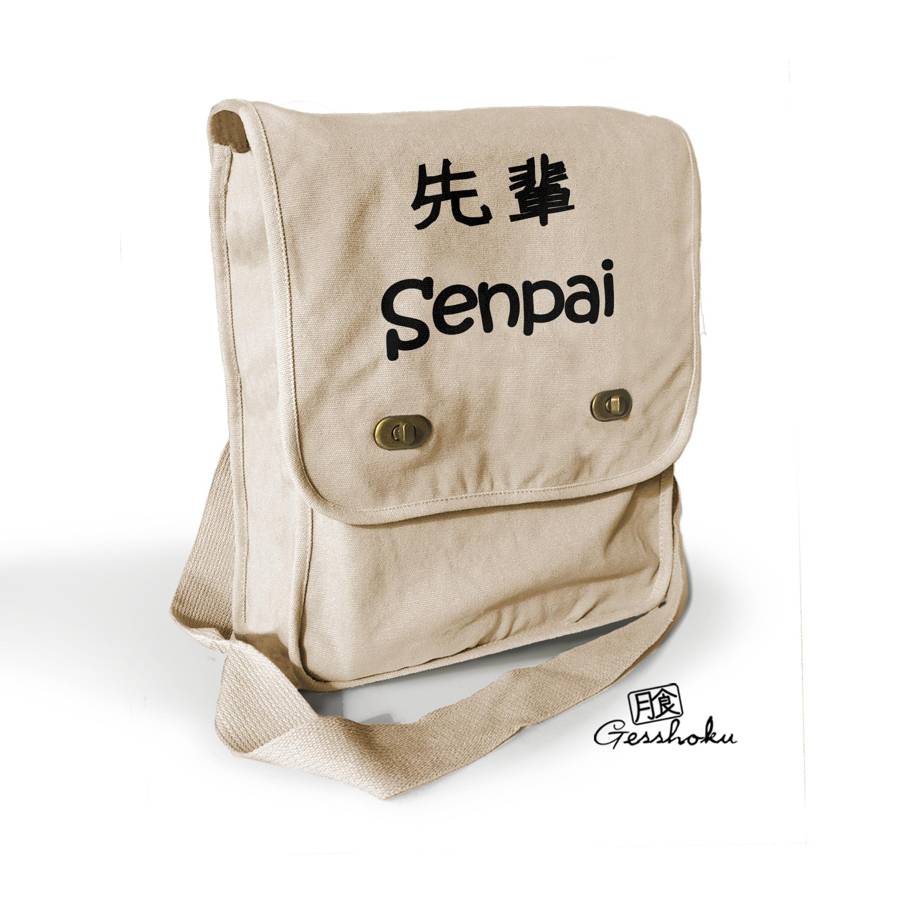 Senpai Kanji Field Bag - Natural