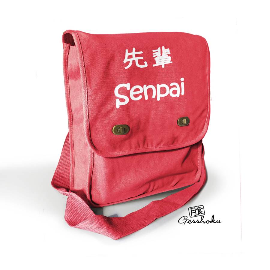 Senpai Kanji Field Bag - Red