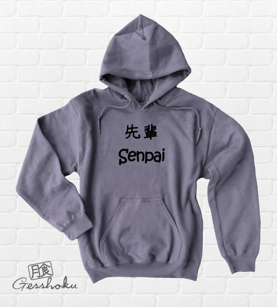 Senpai Pullover Hoodie - Charcoal Grey