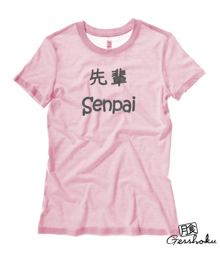Senpai Ladies T-shirt - Light Pink
