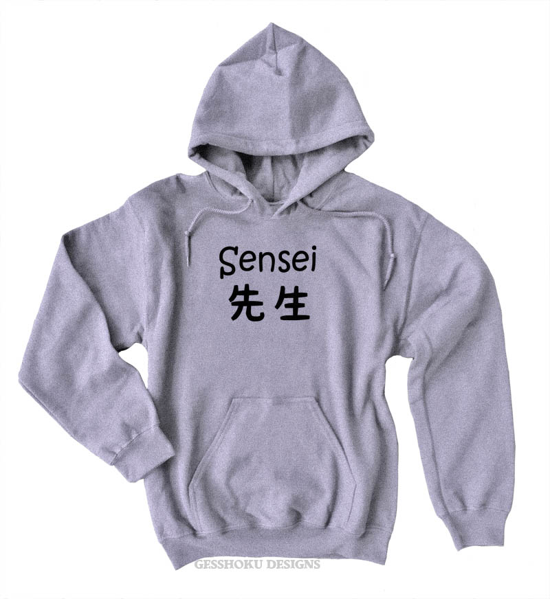 Sensei Kanji Pullover Hoodie - Light Grey