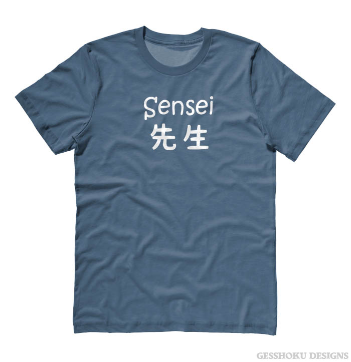 Sensei Kanji T-shirt - Stone Blue