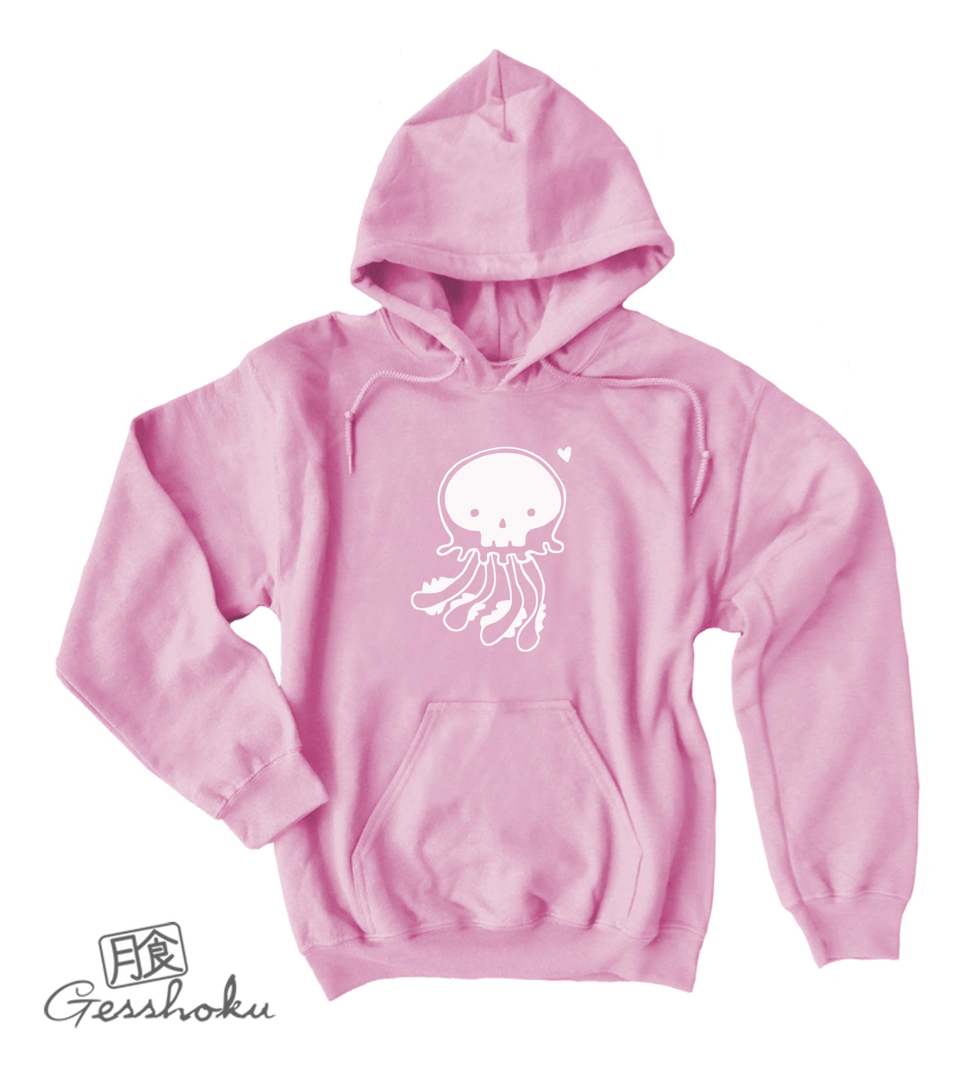 Skelly Jelly Pullover Hoodie - Light Pink